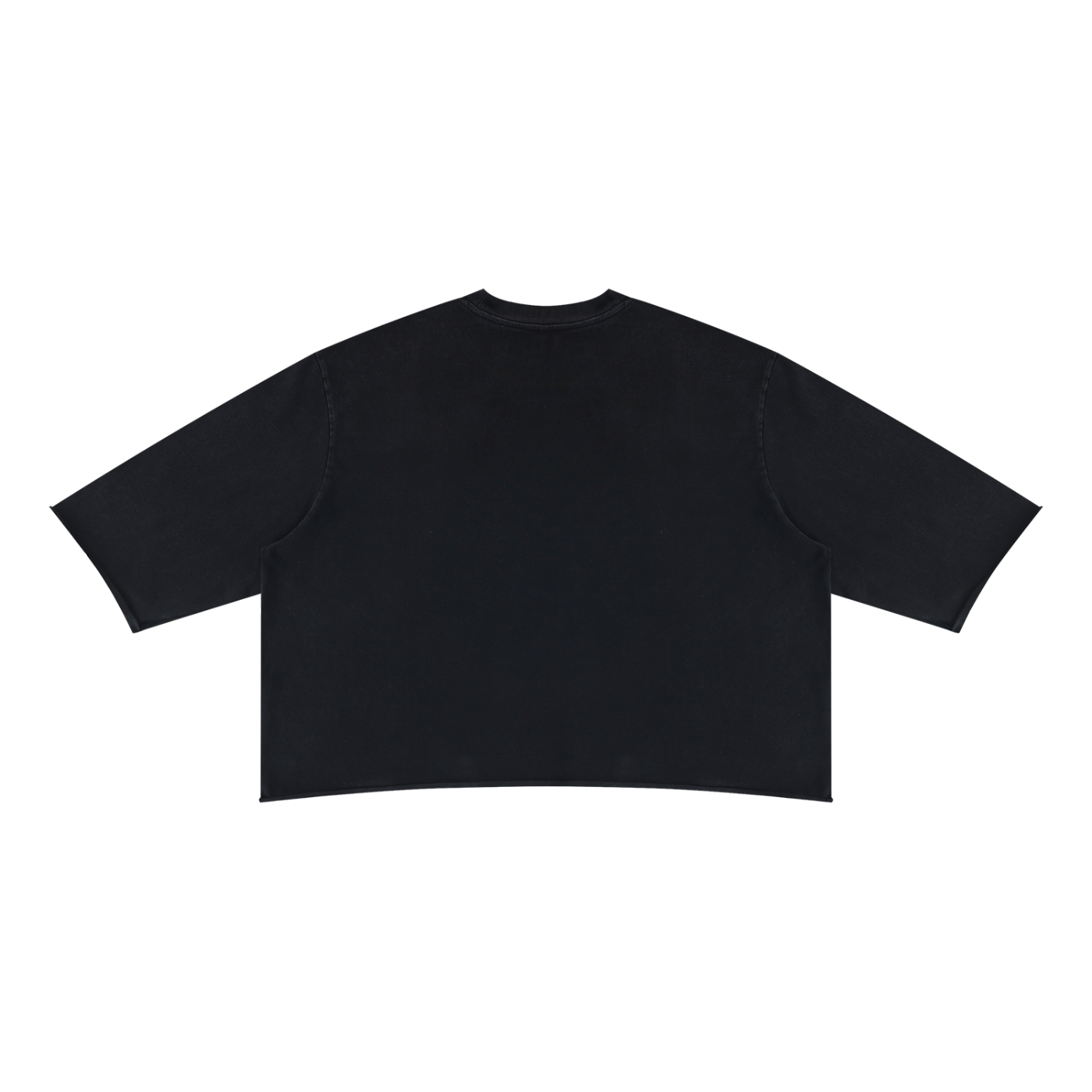 T-SHIRT MINERAL WASH RAW HEM BOXY UNISEXE – LES BASICS
