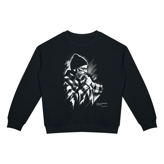 SWEAT OVERSIZE UNISEXE « PIERRE METZGER » – COTON MÉLANGÉ 350 G/M² | CENSURE