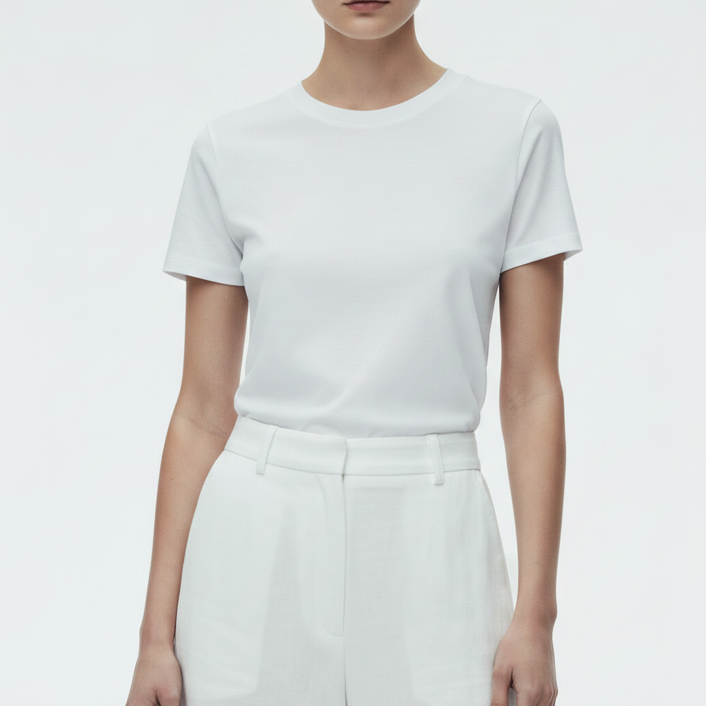 tshirt blanc coon premium sur model