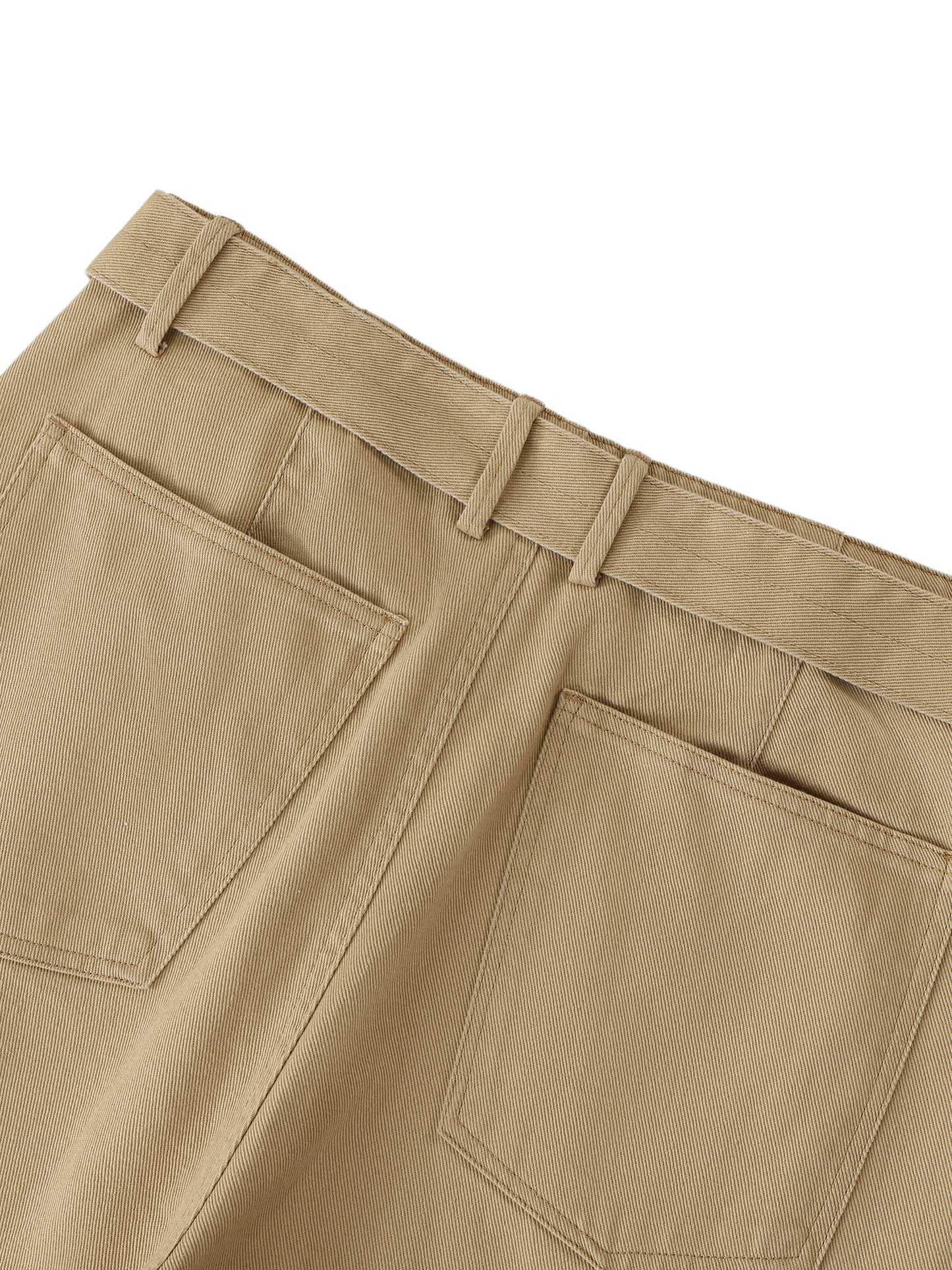pantalon en pur coton détail dos femme chino
