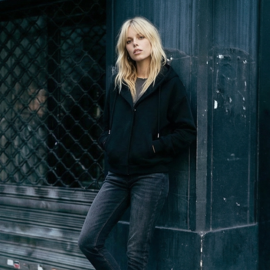 HOODIE BOXY OVERSIZE AVEC BOUTONS – UNISEXE