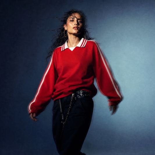 SWEATSHIRT À COL REVERS UNISEXE