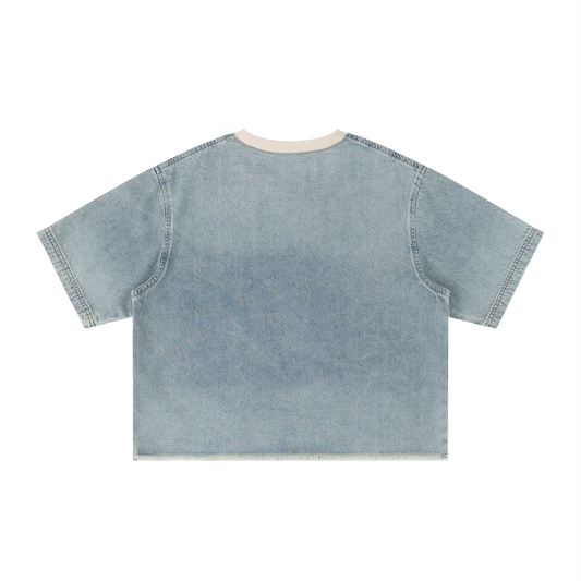 tshirt jean delave ourlet brut dos