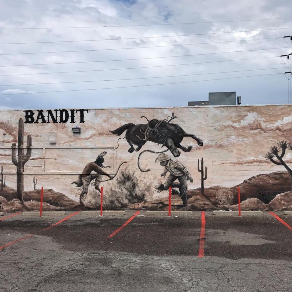 Les travaux de l'artiste Bandit