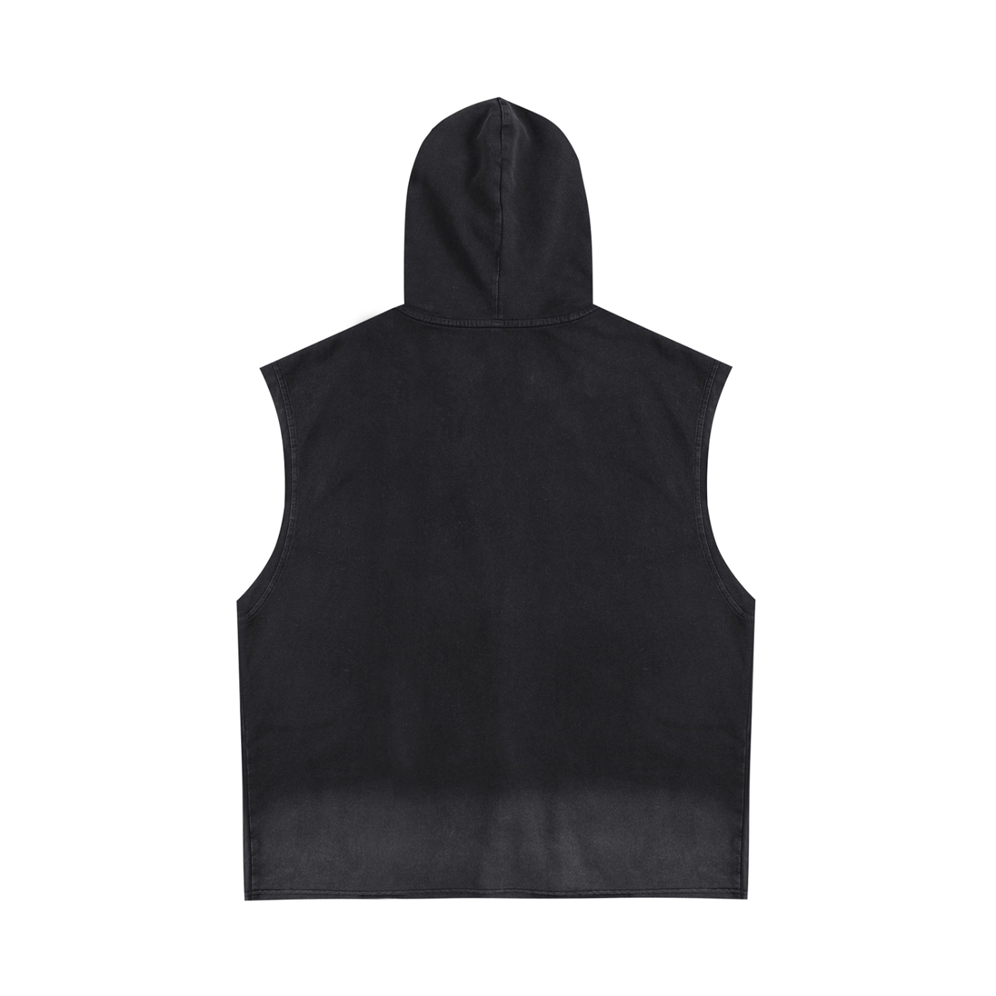 DÉBARDEUR ZIPPÉ À CAPUCHE VINTAGE UNISEXE