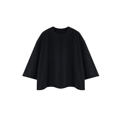 T-SHIRT MINERAL WASH RAW HEM BOXY UNISEXE – LES BASICS