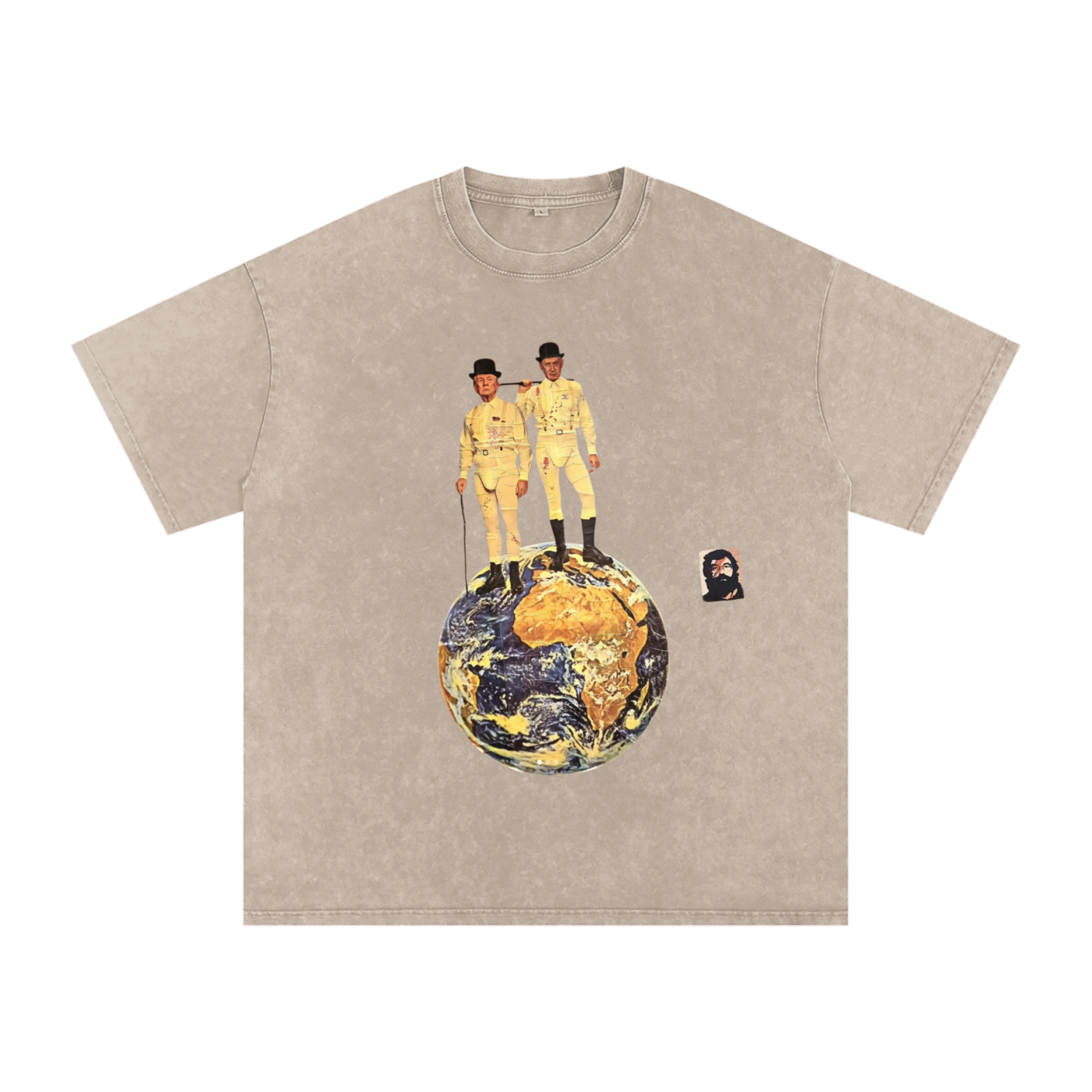 T-SHIRT OVERSIZE SNOW WASHED UNISEXE