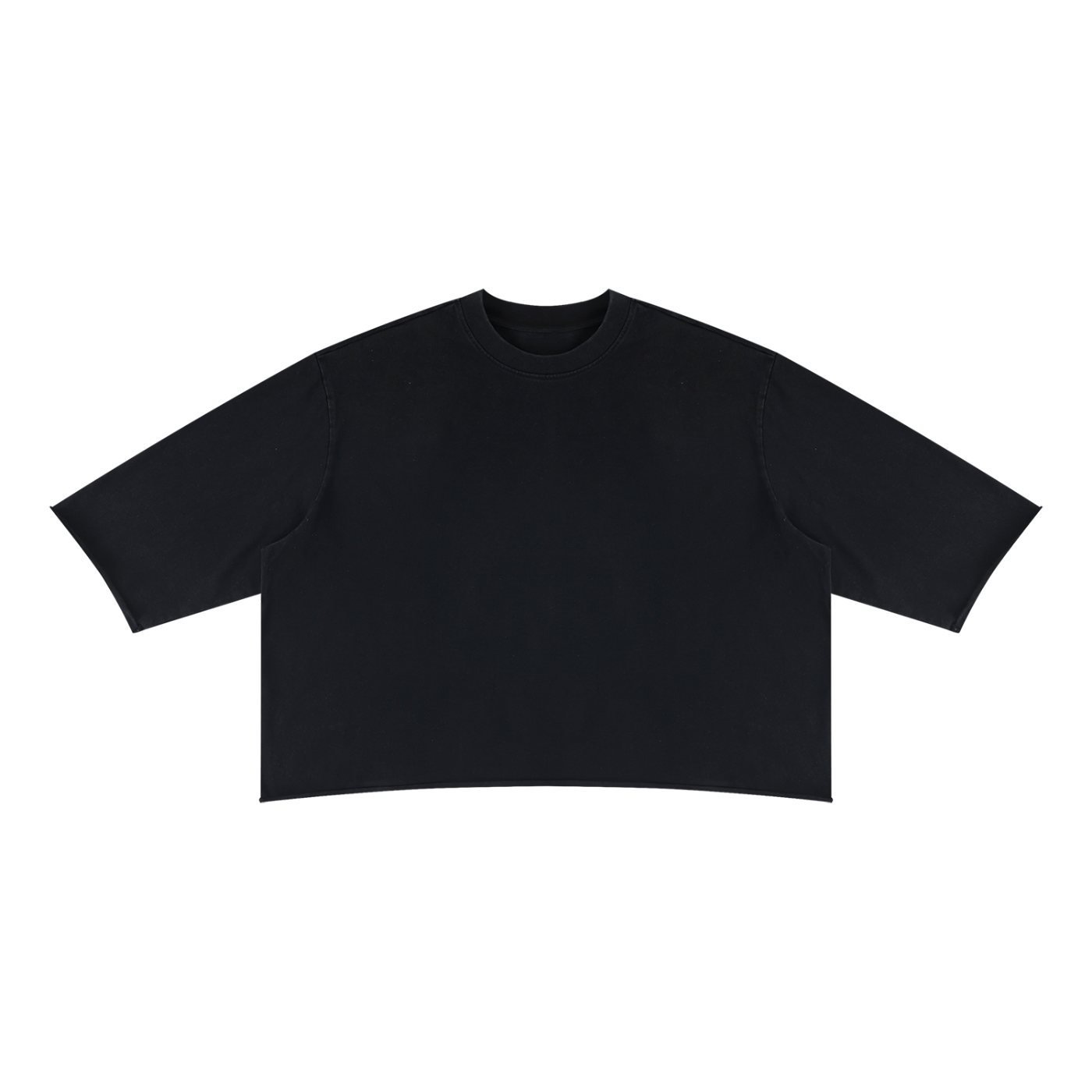 T-SHIRT MINERAL WASH RAW HEM BOXY UNISEXE – LES BASICS