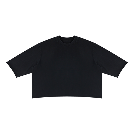 T-SHIRT MINERAL WASH RAW HEM BOXY UNISEXE – LES BASICS