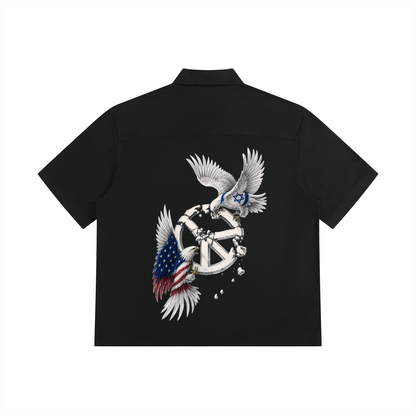 CHEMISE BOXY À MANCHES COURTES UNISEXE – PEACE IN RUINS