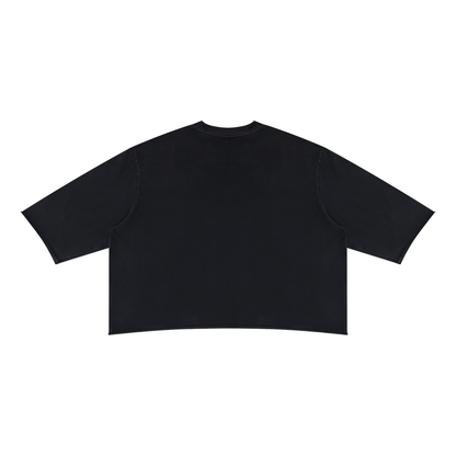 T-SHIRT MINERAL WASH RAW HEM BOXY UNISEXE – LES BASICS