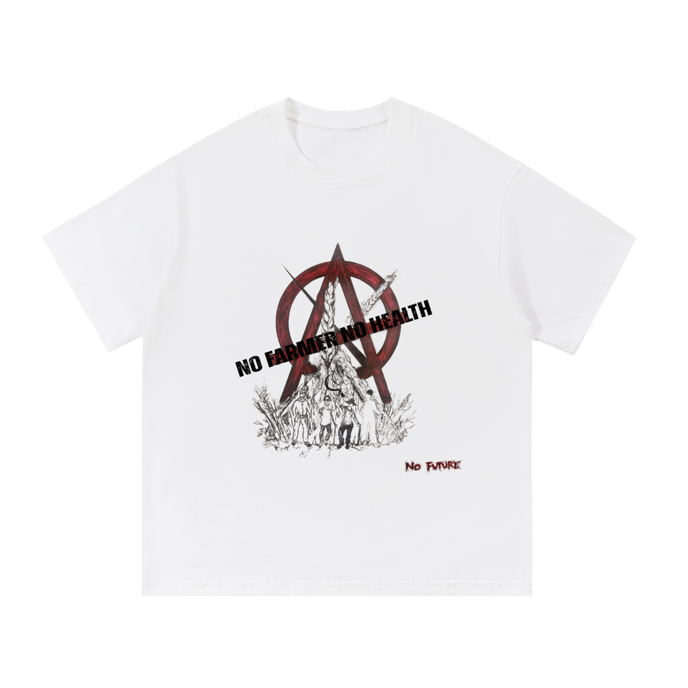 T-SHIRT 260 G/M² DE PUR COTON SOUTIEN AUX AGRICULTEURS