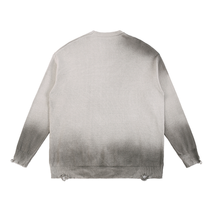 PULL OVERSIZED COTON DECHIRE VINTAGE 425G – UNISEXE