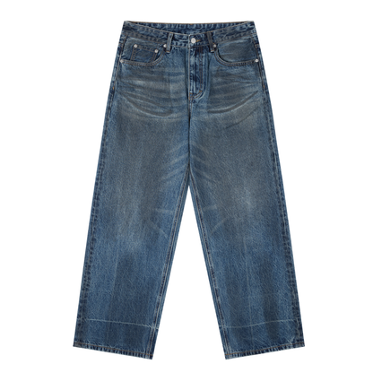 JEAN BAGGY VINTAGE WASH EN DENIM EPAIS