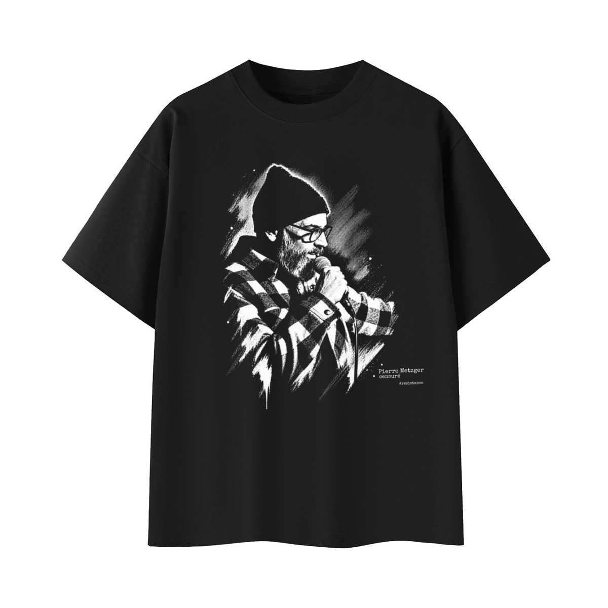 T-SHIRT OVERSIZE « PIERRE METZGER » – FIGURE DE RÉSISTANCE