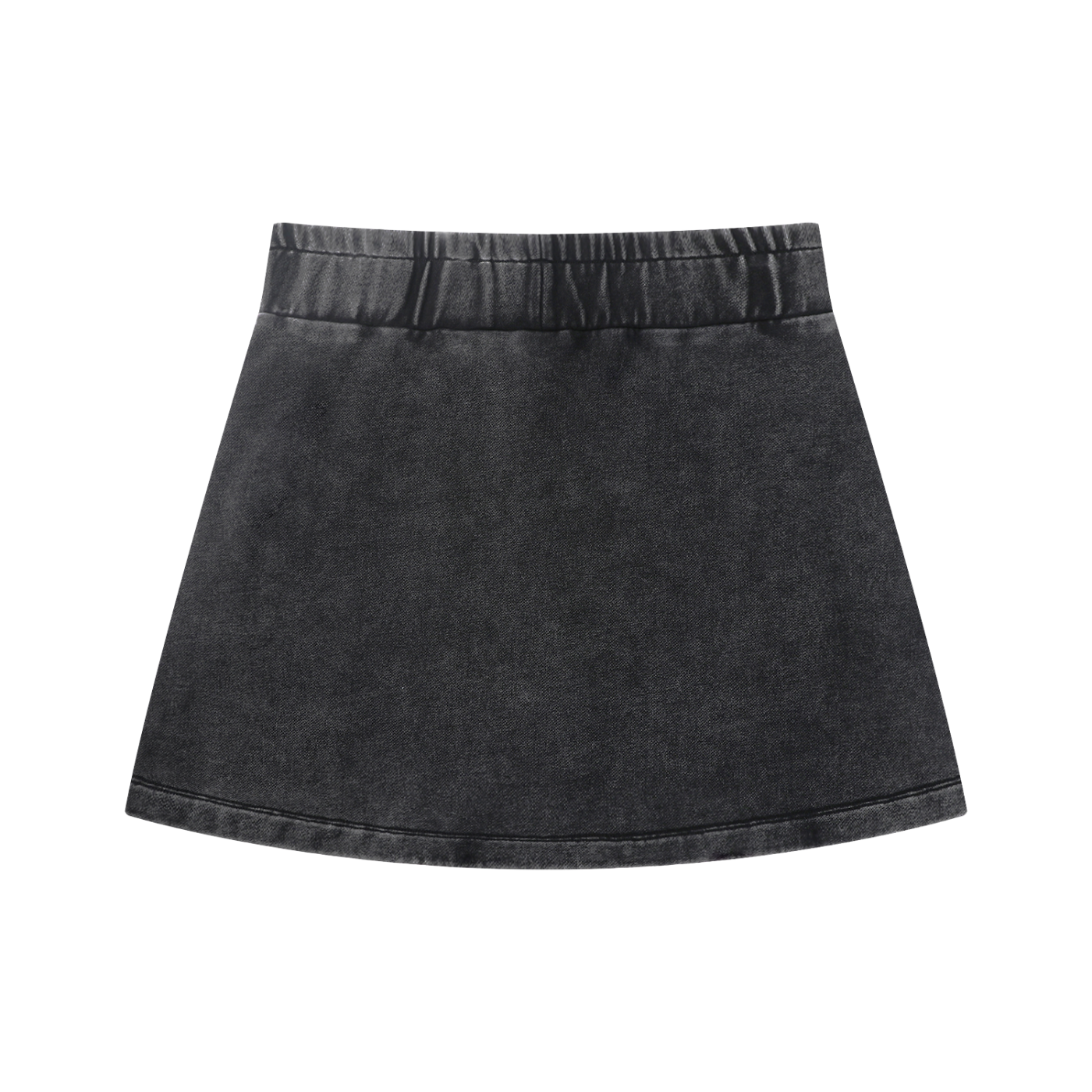 Mini-jupe Mineral Wash femme en 100 % coton de la collection Les Basics par Therapy For Earth. Dos