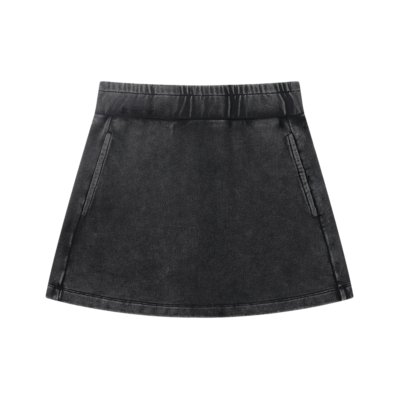 Mini-jupe Mineral Wash femme en 100 % coton de la collection Les Basics par Therapy For Earth.