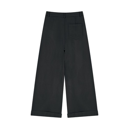 Pantalon large femme en Tencel, coton, fibres de bambou et lin de la collection Les Basics par Therapy For Earth. Dos