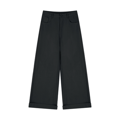 Pantalon large femme en Tencel, coton, fibres de bambou et lin de la collection Les Basics par Therapy For Earth. Face