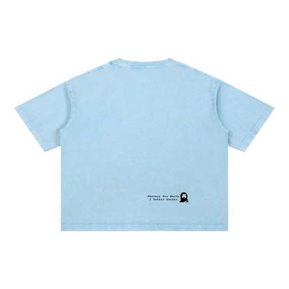 T-SHIRT BOXY OVERSIZE UNISEXE 275G 100% COTON — MINERAL WASH 5