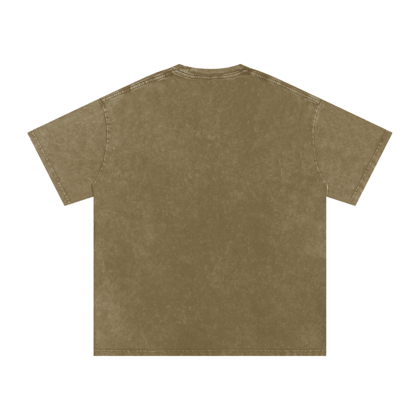 T-shirt oversized unisexe VUE DOS en coton snow washed avec visuel artistique issu d’un collage réalisé dans les rues de Rennes, création engagée Therapy for Earth soutenant le travail de l’artiste et Oxfam.