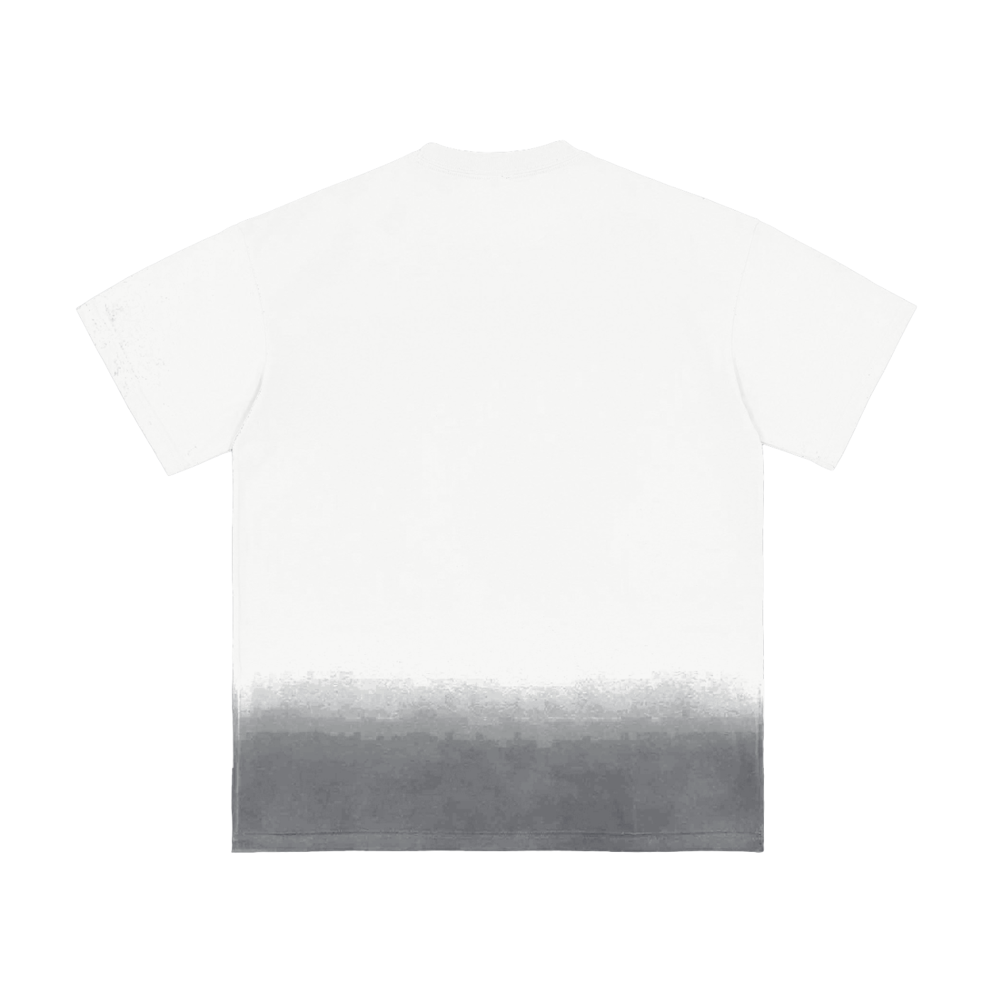 Dos du T-shirt Sunfade Vintage Washed blanc Peace in Ruins illustré par Bandit.
