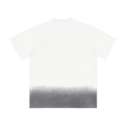 Dos du T-shirt Sunfade Vintage Washed blanc Peace in Ruins illustré par Bandit.