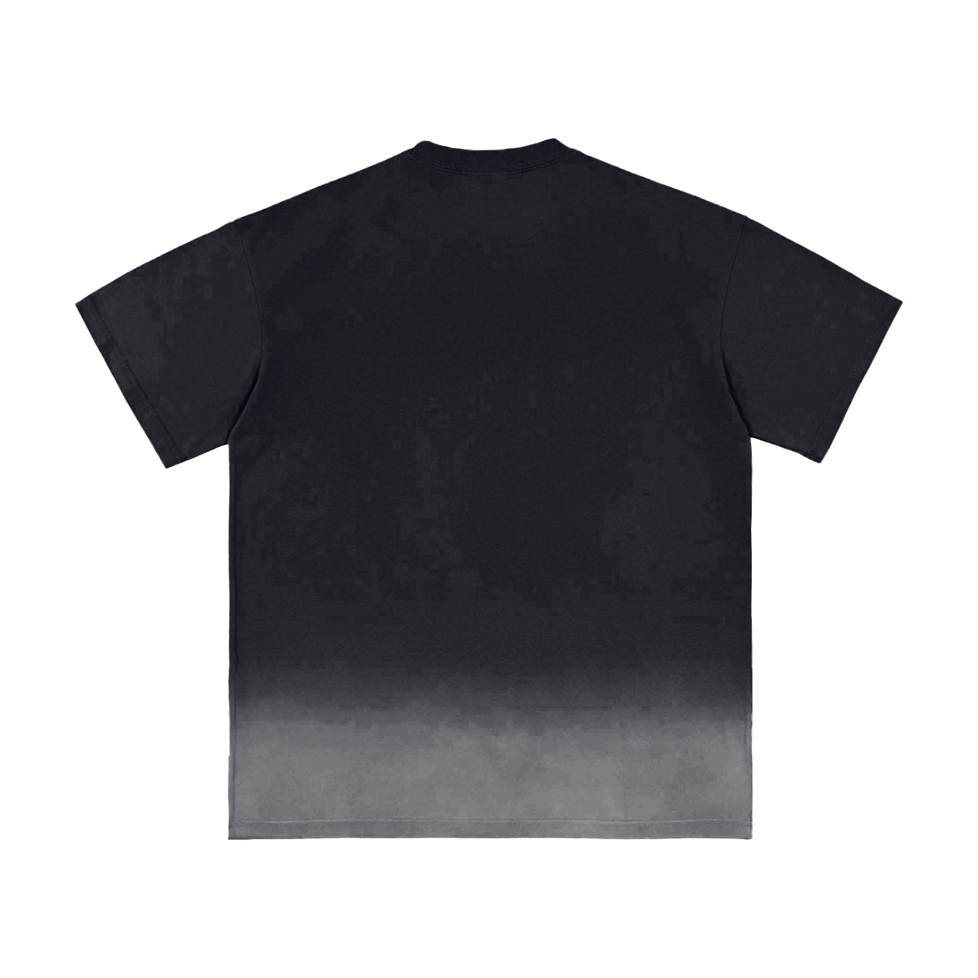 Dos du T-shirt Sunfade Vintage Washed noir Peace in Ruins illustré par Bandit.