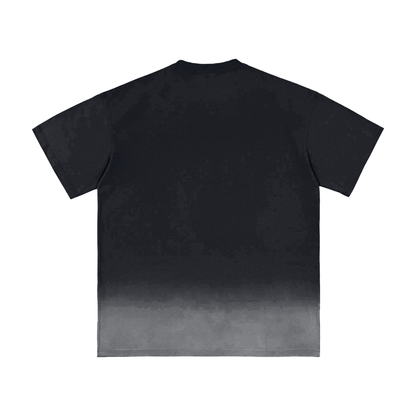 Dos du T-shirt Sunfade Vintage Washed noir Peace in Ruins illustré par Bandit.
