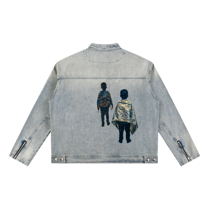 dos de VESTE EN JEAN originale 