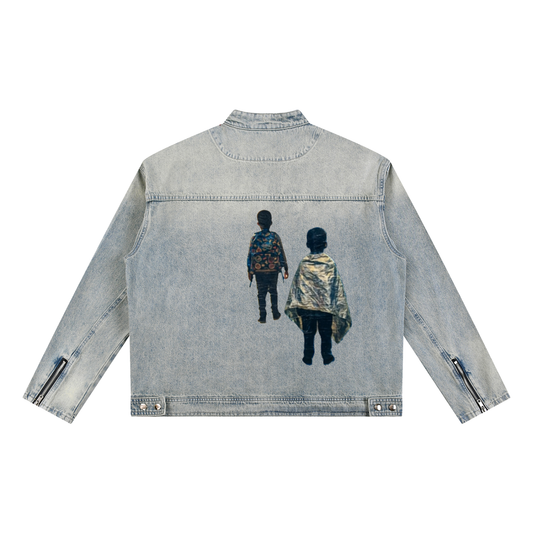 dos de VESTE EN JEAN originale 