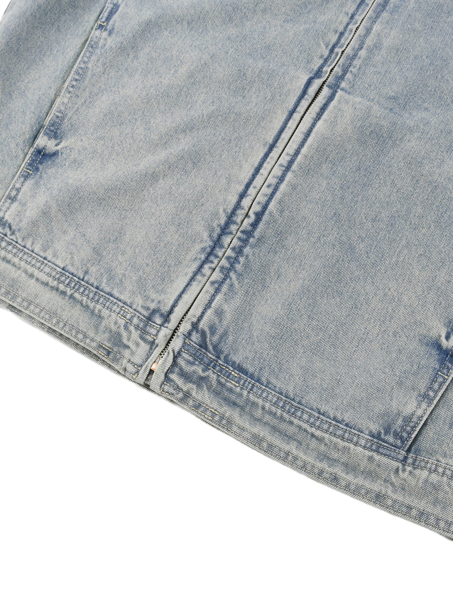 détails de VESTE EN JEAN ZIPPÉE écoresponsable 