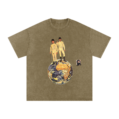 T-SHIRT OVERSIZE SNOW WASHED UNISEXE