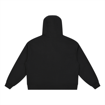 BOXY BUTTON PLACKET HOODIE – OVERSIZE UNISEX