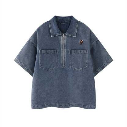CHEMISE EN DENIM VINTAGE – LES PAVÉS