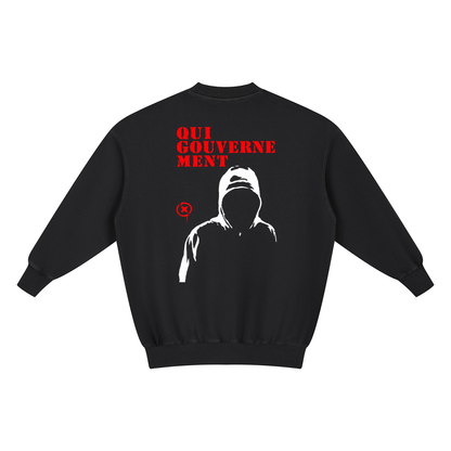 ROBE SWEAT OVERSIZE « QUI GOUVERNE MENT » – LE JUSTICIER