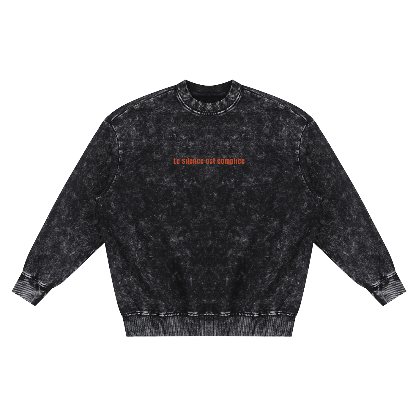 SWEATSHIRT OVERSIZE SNOW WASH 100% COTON 360 G/M² – VISUEL FATHERFUCKER