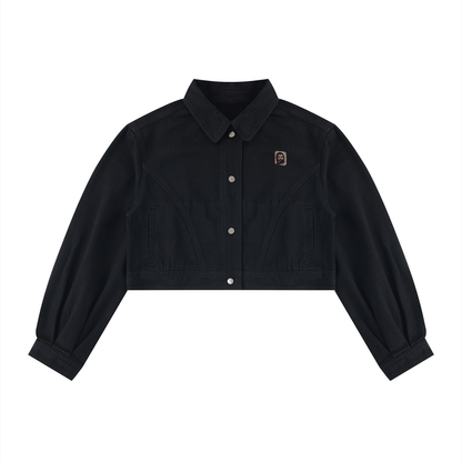 WOMEN'S CROPPED DENIM JACKET – LES PAVÉS