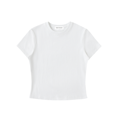 T-SHIRT FEMME BODYCON COTON STRETCH 210G/M²