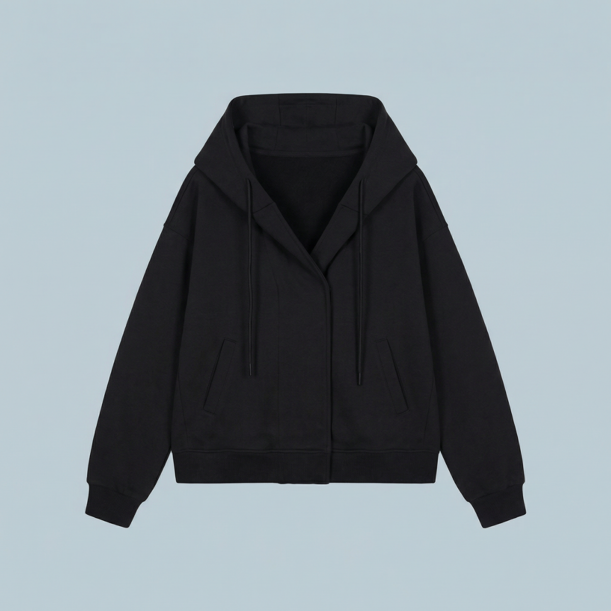 HOODIE BOXY OVERSIZE AVEC BOUTONS – UNISEXE