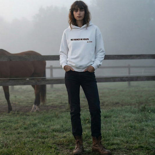 Hoodie Oversize Premium 460g Soutien Agriculteurs Unisexe