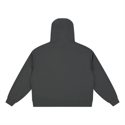 BOXY BUTTON PLACKET HOODIE – OVERSIZE UNISEX