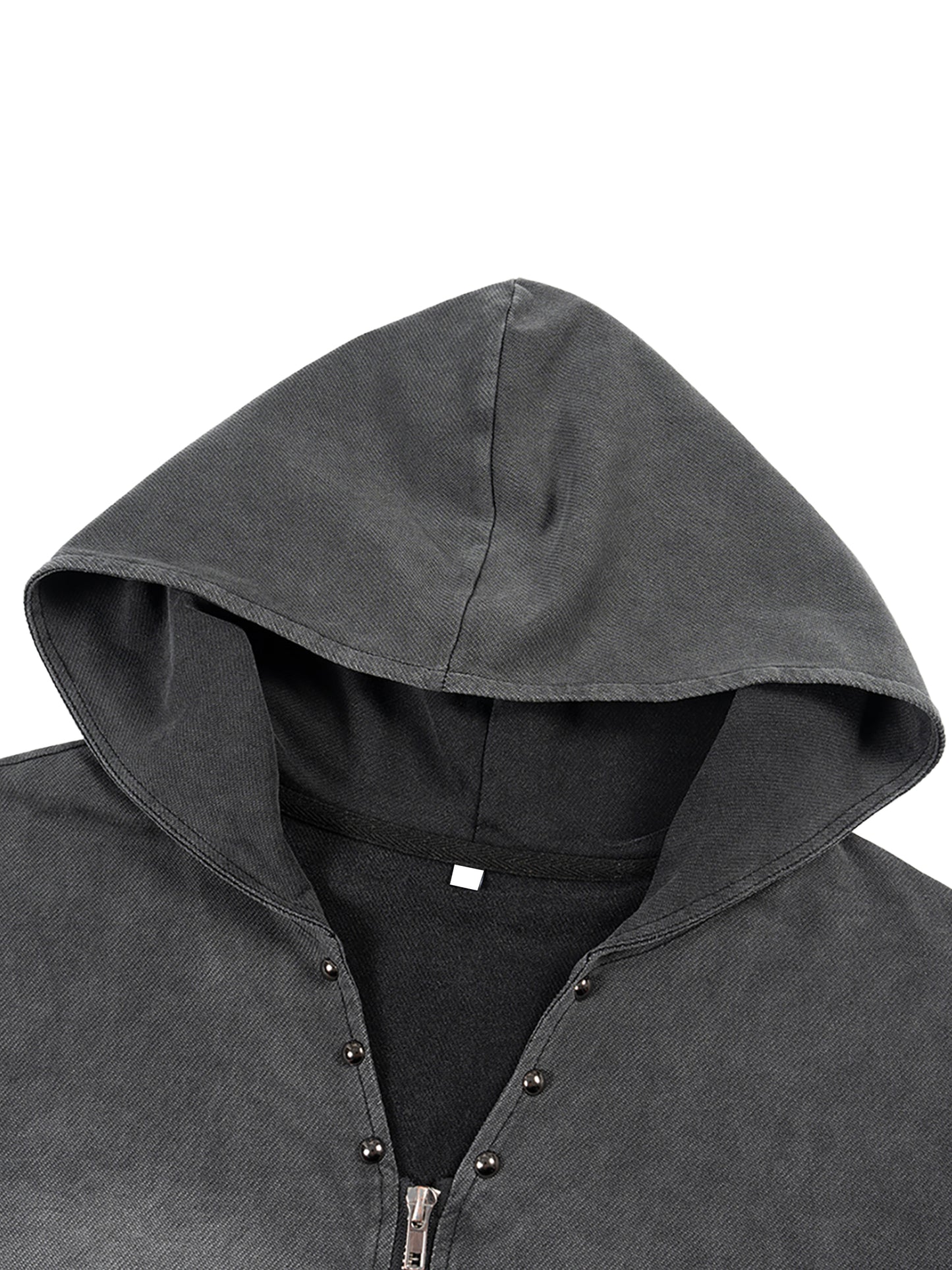 DÉBARDEUR ZIPPÉ À CAPUCHE VINTAGE UNISEXE