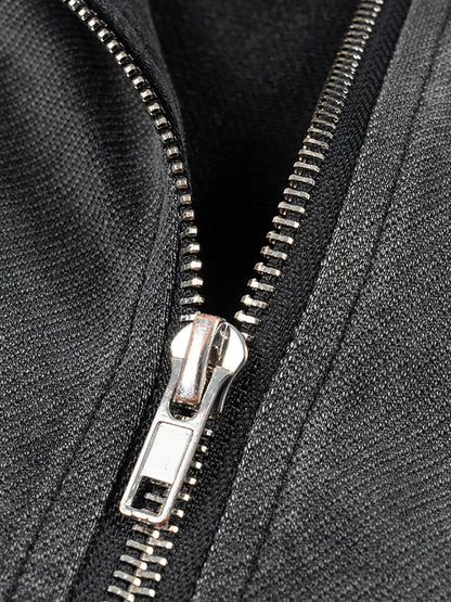 DÉBARDEUR ZIPPÉ À CAPUCHE VINTAGE UNISEXE