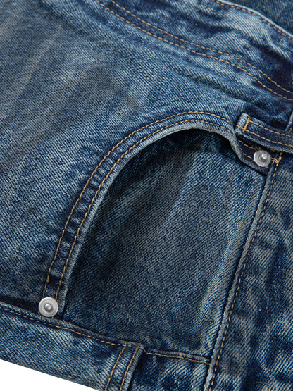 JEAN BAGGY VINTAGE WASH EN DENIM EPAIS