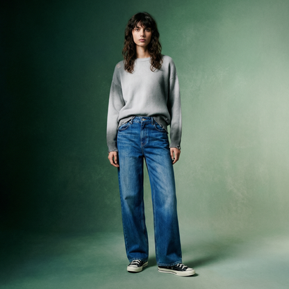 JEAN DENIM ÉPAIS DÉLAVÉ SUN FADE HEAVYWEIGHT