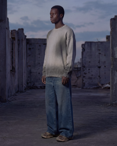 JEAN BAGGY VINTAGE WASH EN DENIM EPAIS