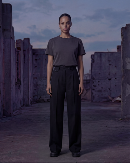 PANTALON DROIT TAILLE AJUSTABLE