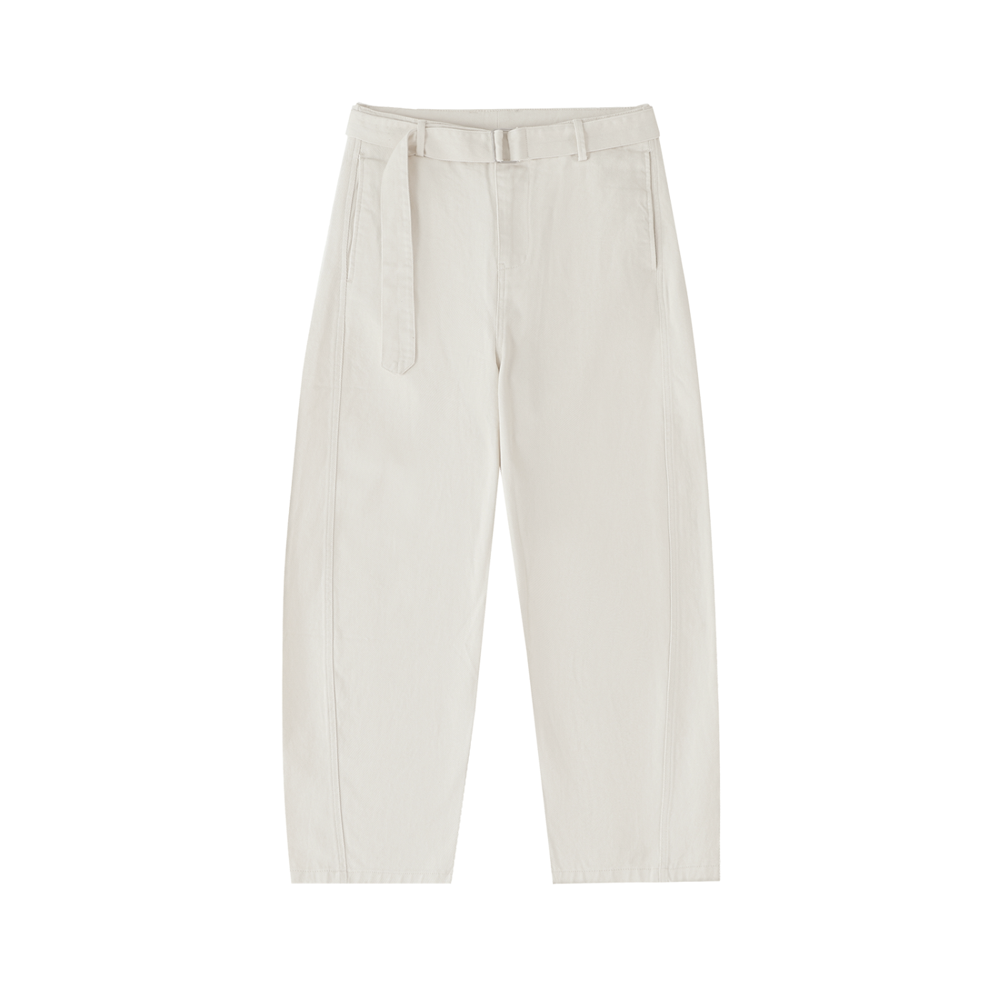 pantalon en pur coton blanc femme chino 