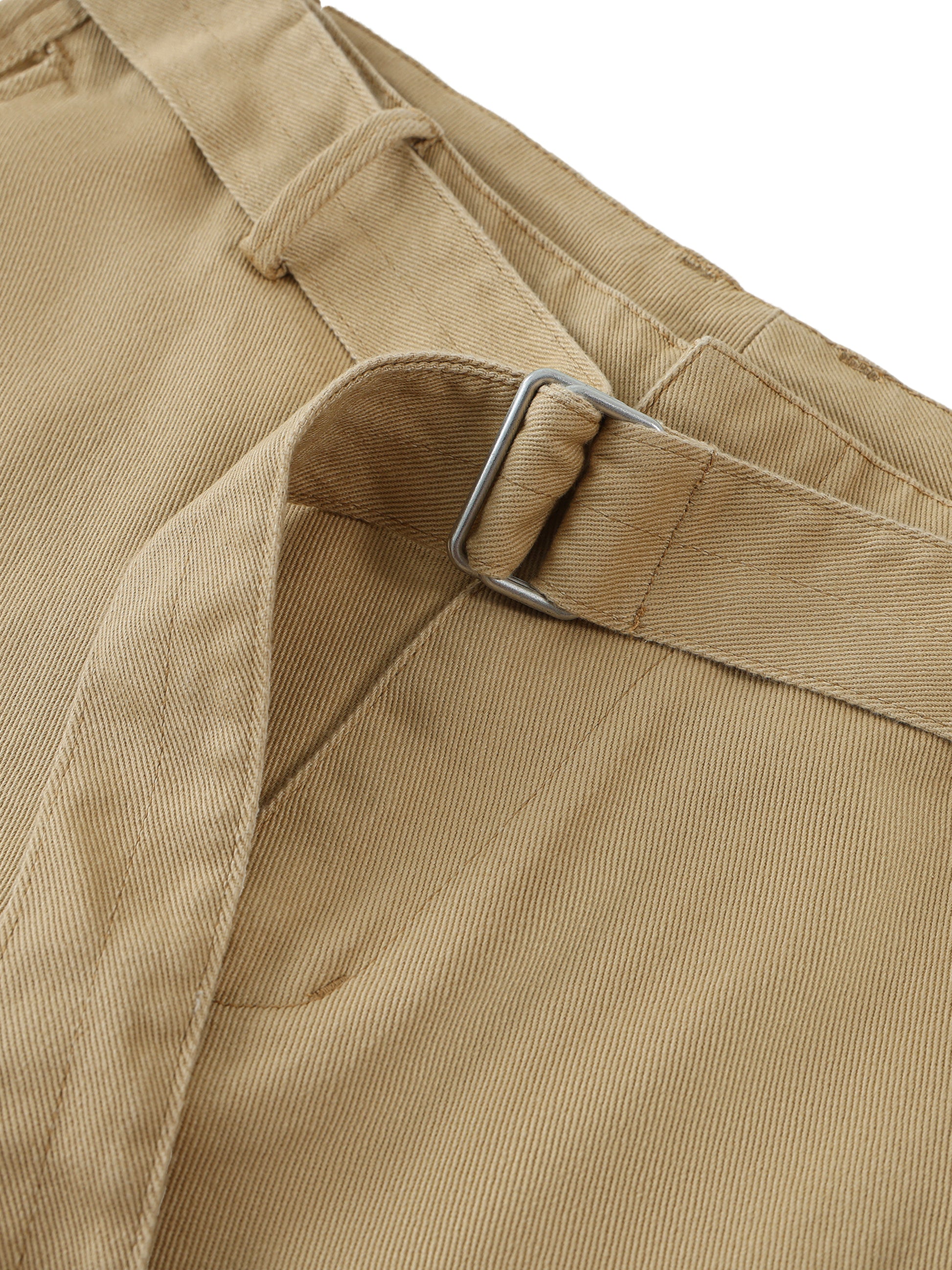 pantalon en pur coton détail femme chino 